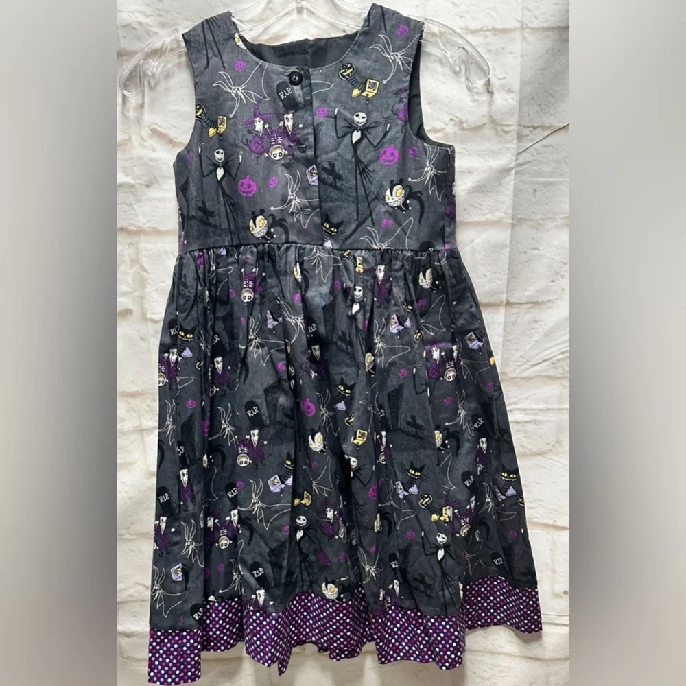 Nightmare‎ before Christmas girls sleeveless dress size 6 made in USA